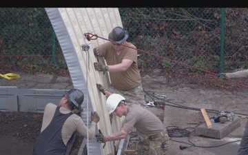 435th CTS Airmen build K-Span frame B-Roll