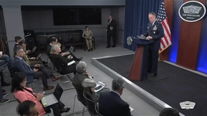 Pentagon Press Secretary Holds Briefing