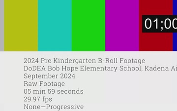 2024 Bob Hope Elementary School Prekindergarten footage