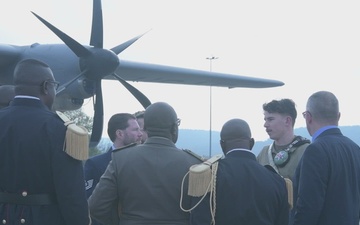 USAFE-AFAFRICA and Congolese Military Bands perform ceremonial composition on Ramstein (B-Roll)