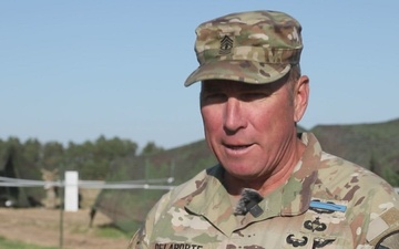 1st Sgt. Bobby Delaporte from 1-7 CAV speaks about his role during E3B in Poland