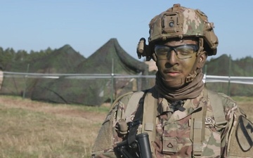 Pfc. Eric Garcia from 2-5 CAV speaks about his experience during E3B in Poland