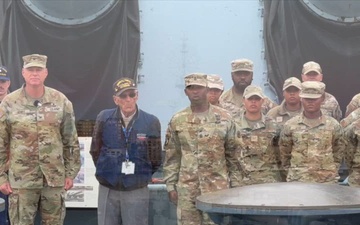 Saluting on the Battleship North Carolina 2024