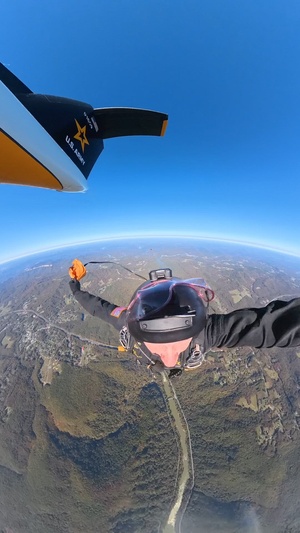 U.S. Army Golden Knights parachute into Bridge Day