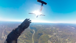 U.S. Army Golden Knights parachute into Bridge Day