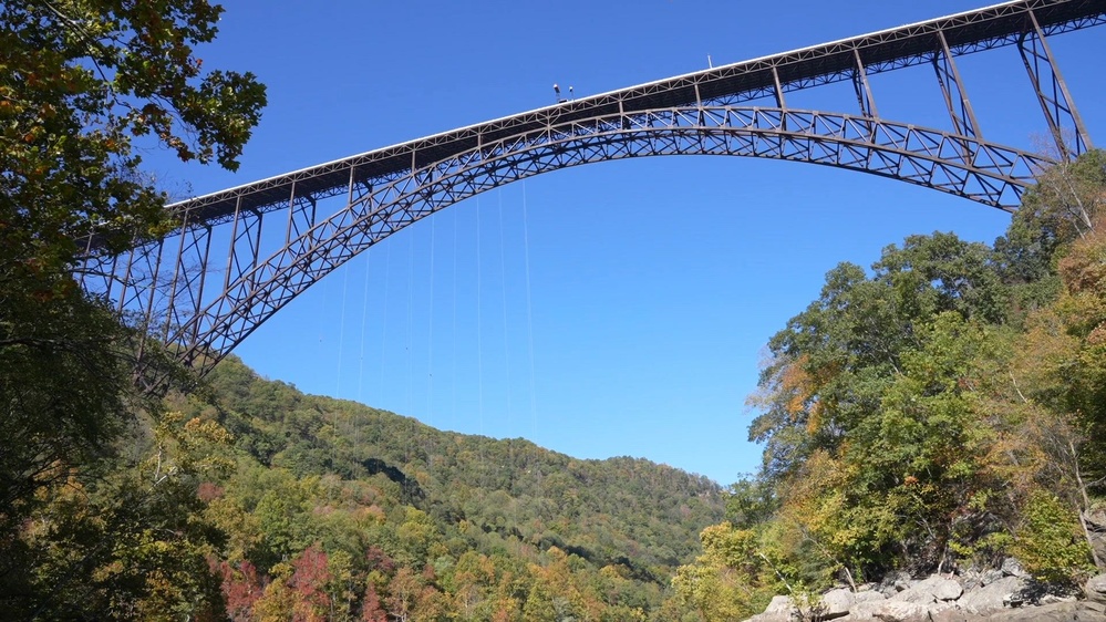 DVIDS Video U.S. Army Golden Knights parachute into Bridge Day
