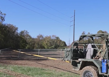 1-502nd Infantry Battalion assist Charles D. Owen Middle School