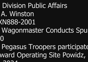 Task Force Wagonmaster conducts Spur Ride in Poland