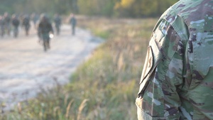 1st Cavalry Division participates in a 12-mile ruck for E3B in Poland
