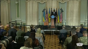 Austin Offers Remarks in Ukraine