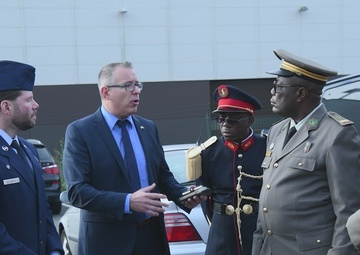 USAFE-AFAFRICA and Congolese Military Bands perform ceremonial composition on Ramstein (1080p B-Roll)
