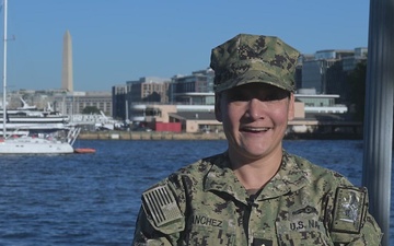 Lt. Cmdr. Swift Sanchez supports 60th Presidential Inauguration