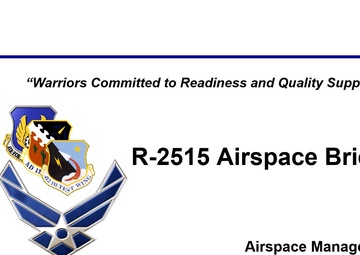 R-2515 Airspace Briefing
