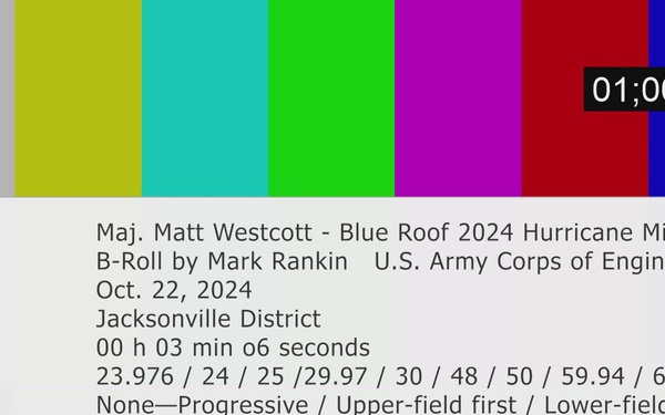USACE Blue Roof Mission Maj. Matt Westcott
