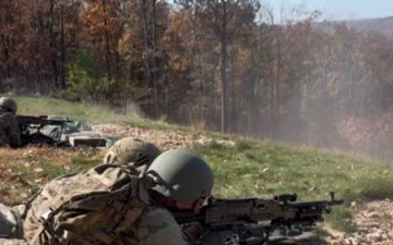 Infantry M240B live fire training