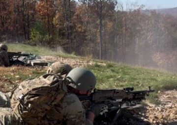 Infantry M240B live fire training