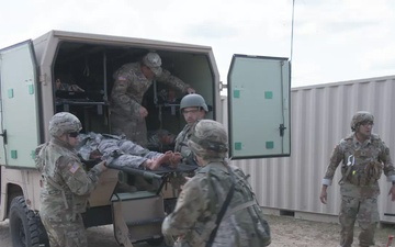 Global Medic Army Combat Support Hospital receives patients