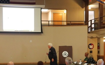 Fire inspector gives fire safety tips during Fort McCoy's Safety, Occupational Health Council meeting, Part 3