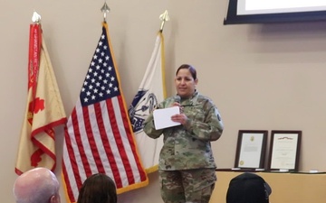 Fort McCoy Garrison commander gives presentation during October 2024 Fort McCoy Garrison Town Hall, Part 1