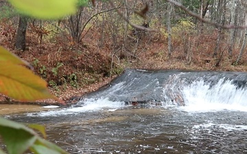 Fall 2024 Views at Fort McCoy's Trout Falls in Pine View Recreation Area