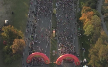 49th Marine Corps Marathon Fly Over - B-Roll