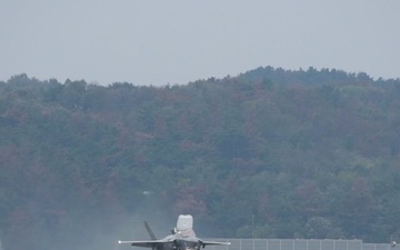 U.S. F-35Bs arrive to Pohang for Exercise Freedom Flag 24-1 (B-Roll)