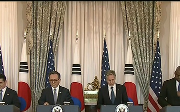 Blinken, Austin Hold Press Conference With South Korean Counterparts