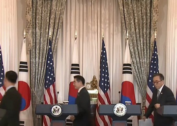 Secretary of State Antony J. Blinken joint press availability with Secretary of Defense Lloyd J. Austin III, Republic of Korea Minister of Foreign Affairs Cho Tae-yul, and Republic of Korea Minister of Defense Kim Yong-hyun at the Department of State