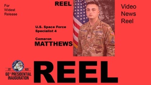 U.S. Space Force Specialist 4 Cameron Matthews - Hometown News (Reel)