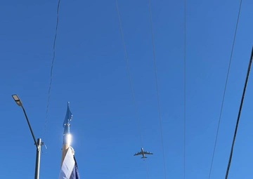 Airmen carry colors during Leavenworth Veterans Day Parade