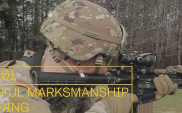 Daniel Bell, Occupational Therapist with the 62nd Medical Brigade, describes how Occupational Therapists assist in preparing and improving Soldiers Rifle Marksmanship