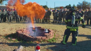 Tinker Fire demonstrates dangers of deep-frying turkey