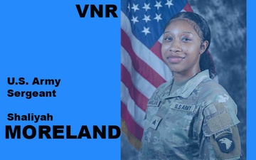 U.S. Army Sergeant Shaliyah Moreland - Hometown News (B-Roll)