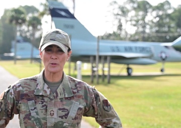 New Orleans Saints - Veterans Day - SMSgt. Sienna Newton