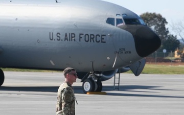 134th ARW participates in a generation exercise - taxi and takeoff b-roll