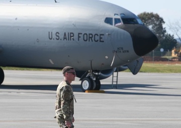 134th ARW participates in a generation exercise - taxi and takeoff b-roll