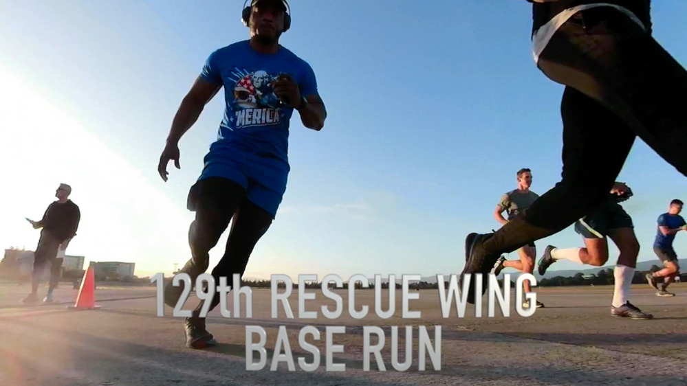 DVIDS - Video - 129th Rescue Wing holds two mile base run