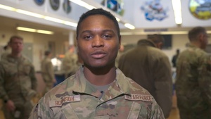 Senior Airman Elijah Robinson, San Francisco 49ers