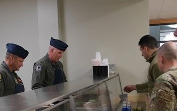 434th ARW leadership serves lunch (B-roll)