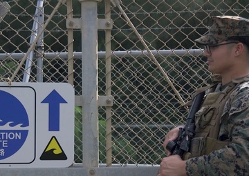 US Marines and Kin Town Residents Conduct a Tsunami Evacuation Drill on Camp Hansen
