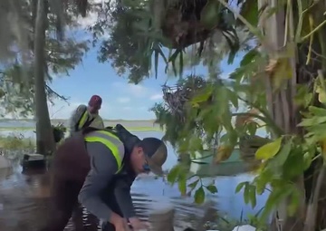 Broll : UPDATE: USACE provides water pumps to bring flood relief to Lake Bonny residents