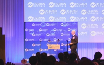 Lt. Gen. Steven Jost speaks at the US-Japan Council