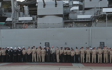 USS John Basilone Sailors Visit the Former USS New Jersey