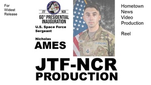 U.S. Space Force Sergeant Nicholas Ames - Hometown News (JTF-NCR Reel)