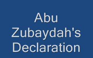 Original Arabic Version of the Abu Zubaydah Video with Translation