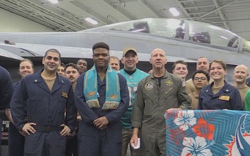 Miami Dolphins - Veterans Day ESPN - USS Abraham Lincoln