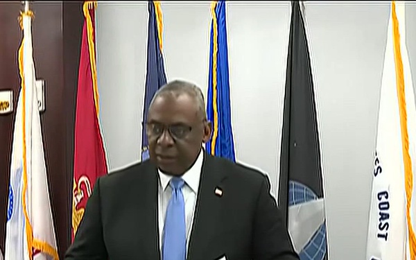 Austin Delivers Remarks to the Media