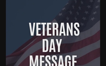 Veterans Day Message by NAVFAC Washington Commanding Officer, Capt. Omarr Tobias