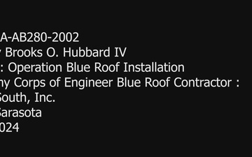 Hurricane Milton Response: Operation Blue Roof  B-Roll Roof Installation Sarasota