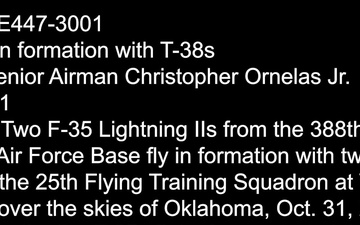 F-35 Formation Flight over Vance Air Force Base